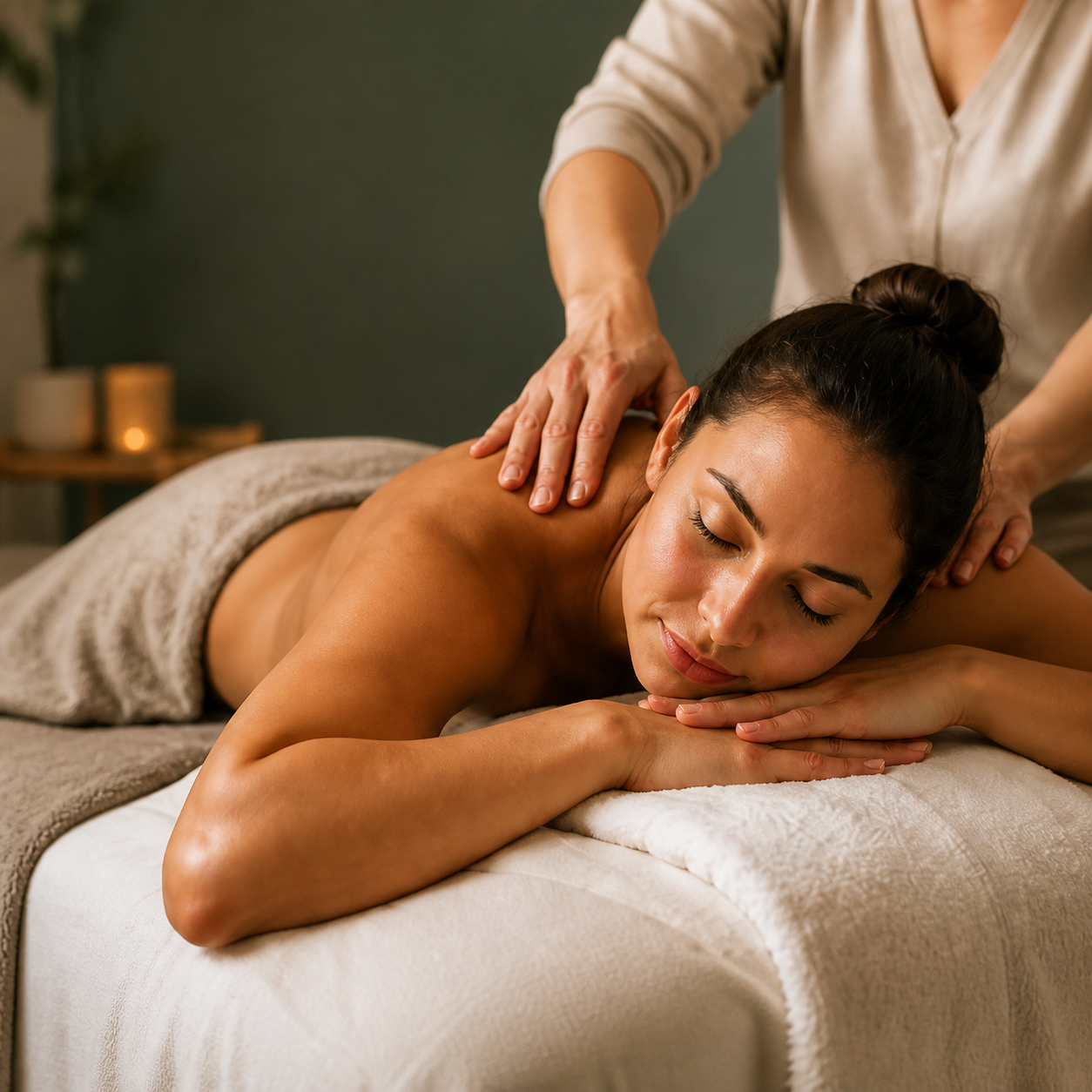 Massage therapy session